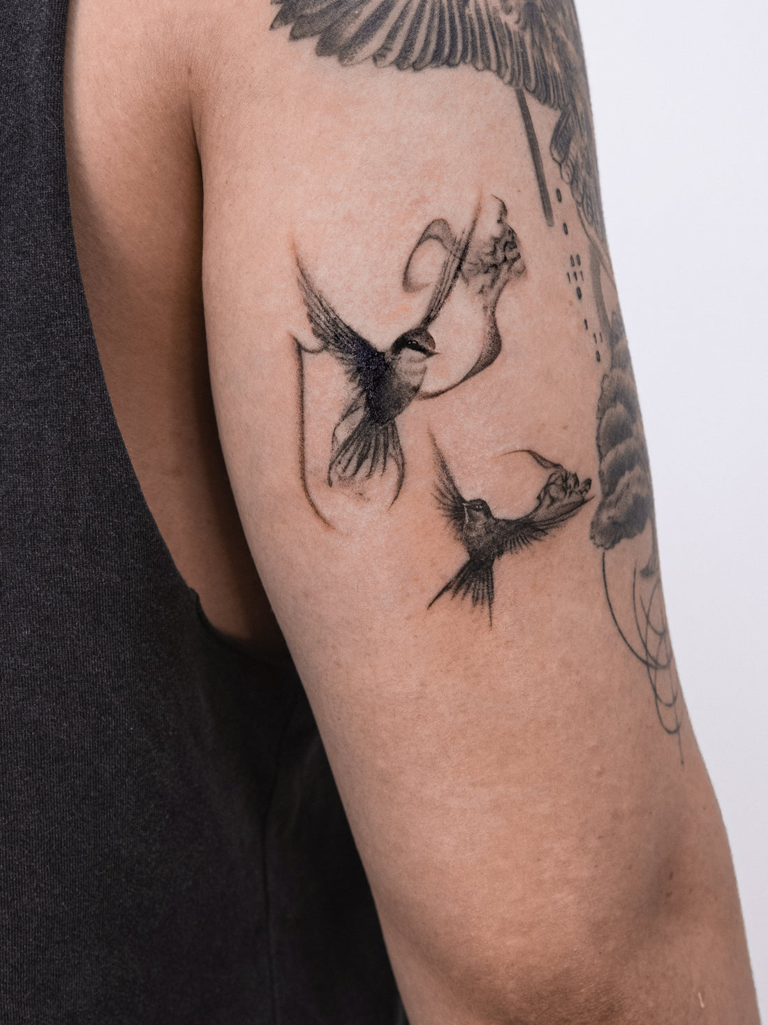 Explore small custom tattoos in Melbourne by MR INKING. TRACE creates meaningful fine line tattoo designs shaped by your story, body and movement